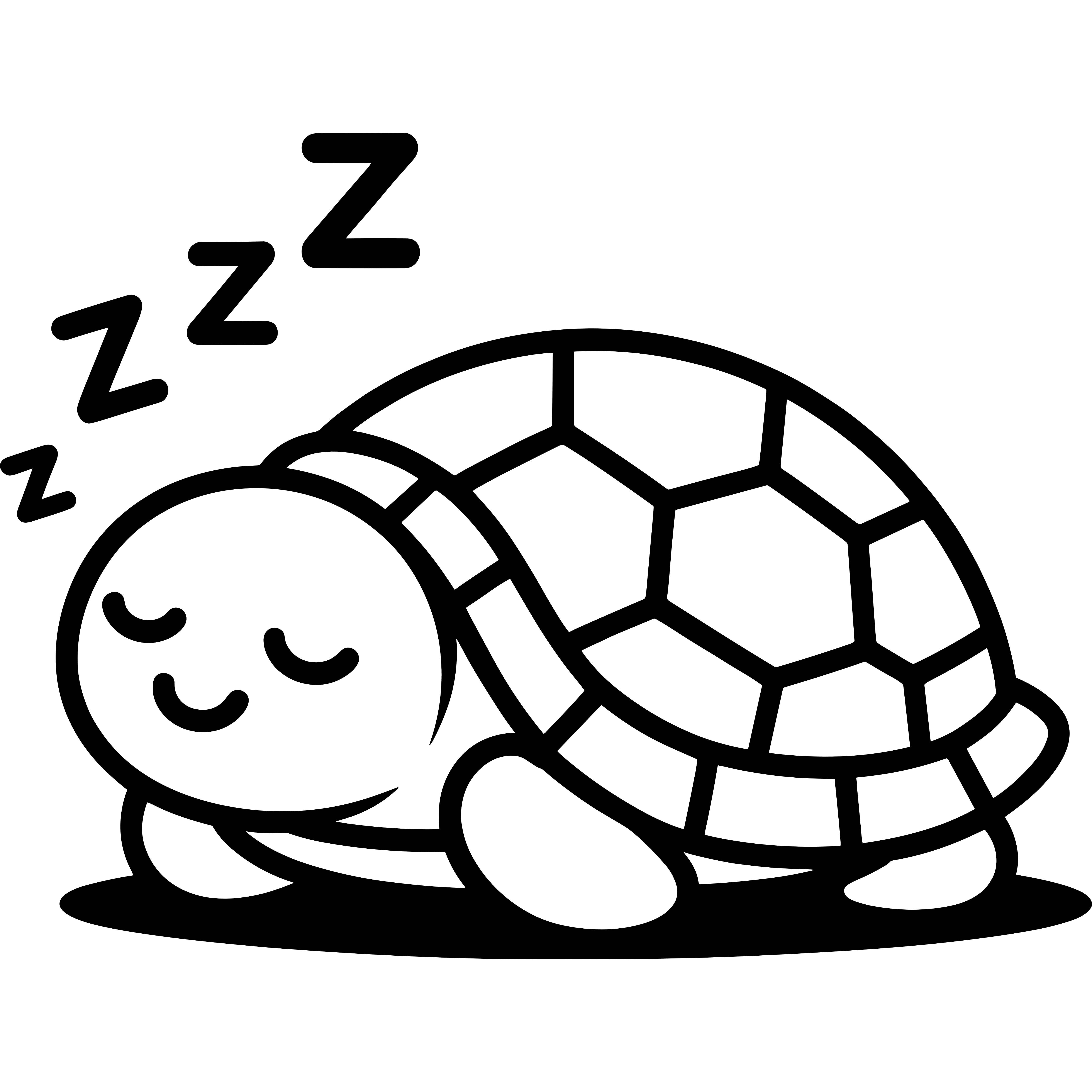 Turtle Sleeping in SVG, DXF, PNG, PDF formats