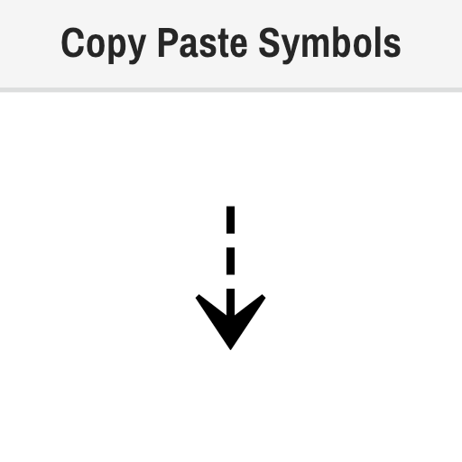 Downwards Dashed Arrow
