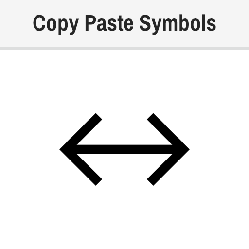 Left Right Arrow Copy and Paste Text, ↔ Meaning, Unicode