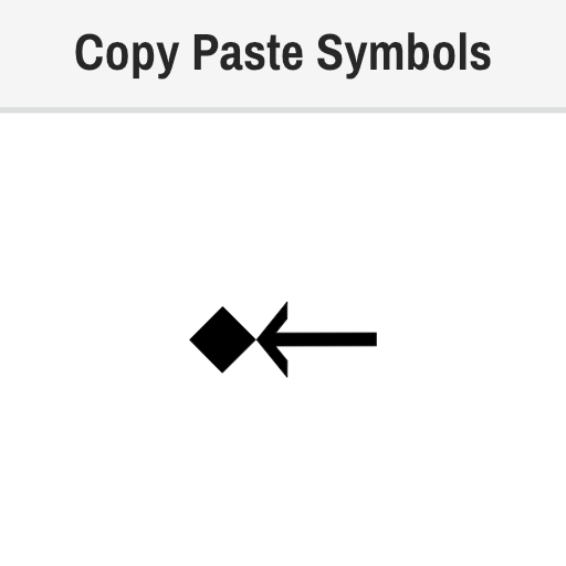 Leftwards Arrow To Black Diamond