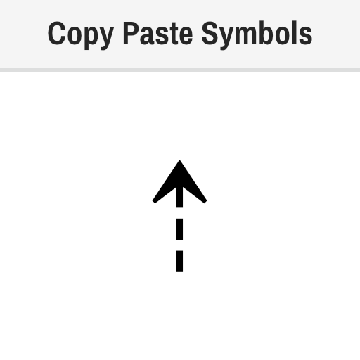 Upwards Dashed Arrow
