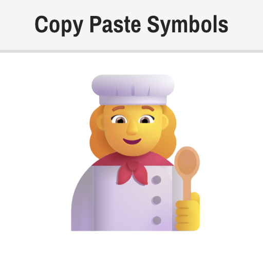 Woman Cook Emoji Copy and Paste Text, 👩‍🍳 Meaning, Unicode
